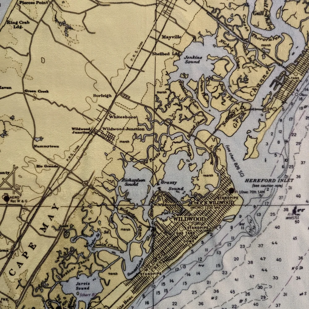 Mapisart Cape May‎ Chart Towel